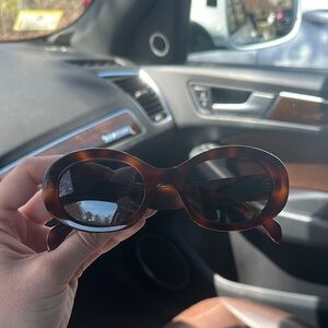 Celine Tortoise Shell Oval Sunglasses